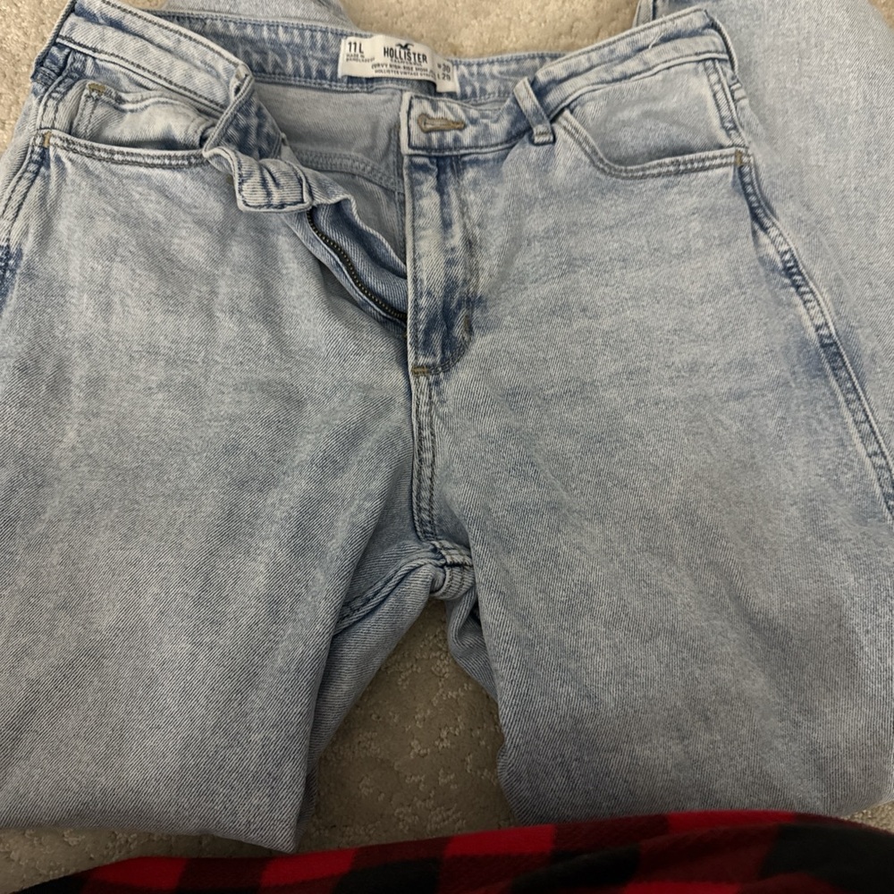 Hollister Light Blue Straight Leg Jeans